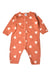 A Orange Long Sleeve Bodysuits from Petit Bateau in size 6-12M for girl. (Front View)