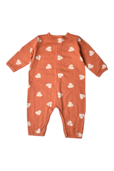 A Orange Long Sleeve Bodysuits from Petit Bateau in size 6-12M for girl. (Back View)