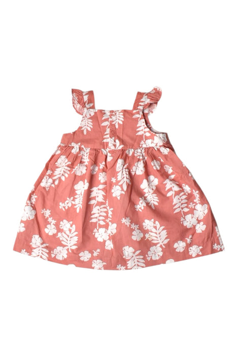 A Pink Sleeveless Dresses from Petit Bateau in size 6-12M for girl. (Front View)