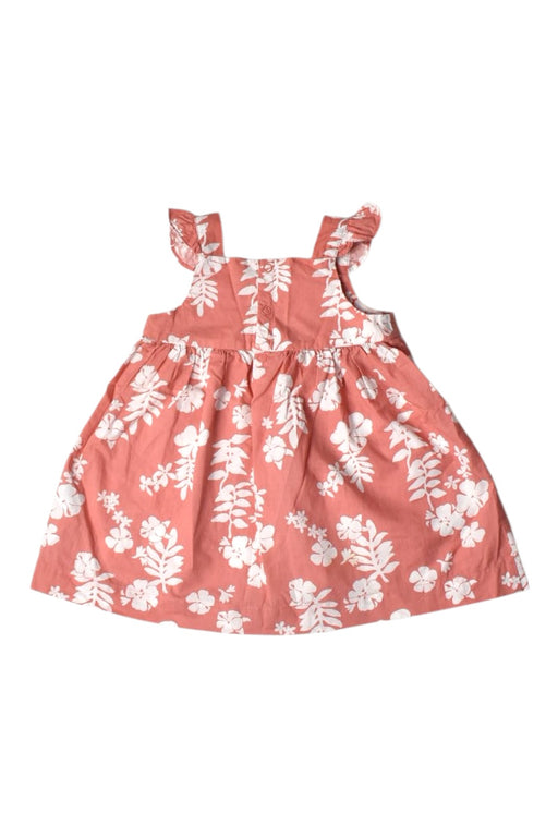 A Pink Sleeveless Dresses from Petit Bateau in size 6-12M for girl. (Front View)