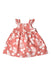 A Pink Sleeveless Dresses from Petit Bateau in size 6-12M for girl. (Front View)