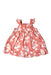 A Pink Sleeveless Dresses from Petit Bateau in size 6-12M for girl. (Back View)