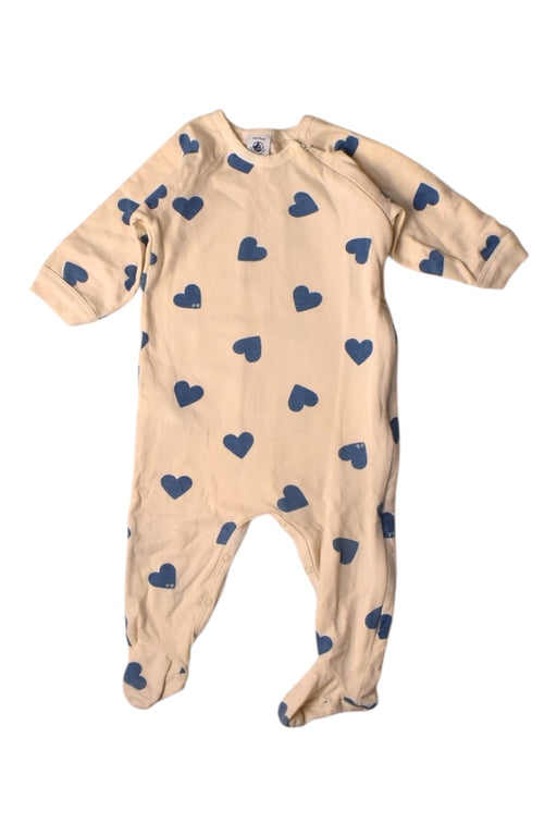 A Beige Onesies from Petit Bateau in size 6-12M for neutral. (Front View)