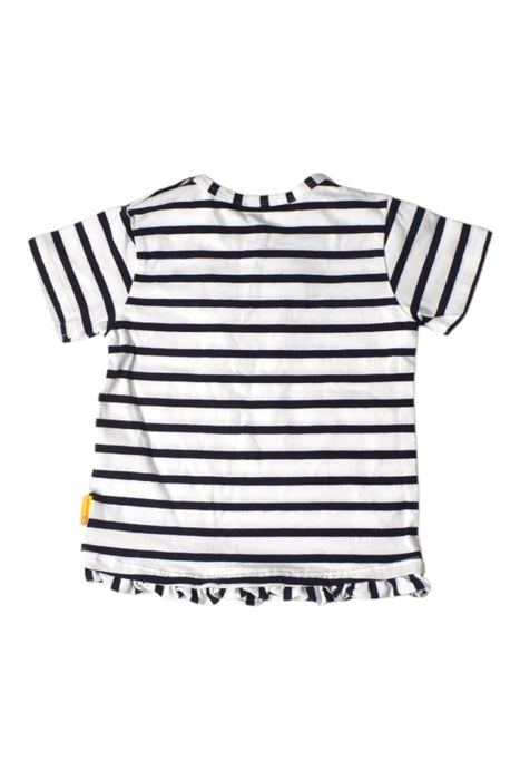 A White Short Sleeve Tops from Steiff in size 12-18M for neutral. (Back View)