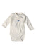 A White Long Sleeve Bodysuits from Petit Bateau in size 0-3M for boy. (Front View)