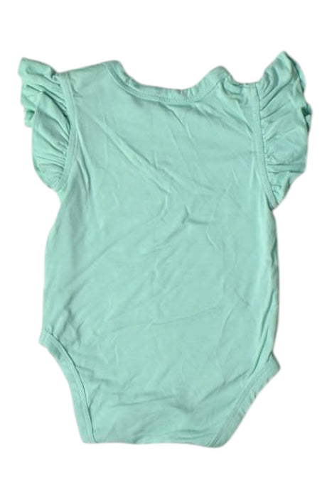 A Green Sleeveless Bodysuits from Raph and Remy in size 0-3M for girl. (Back View)