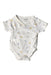 A White Short Sleeve Bodysuits from Vertbaudet in size 0-3M for boy. (Front View)