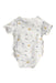A White Short Sleeve Bodysuits from Vertbaudet in size 0-3M for boy. (Back View)