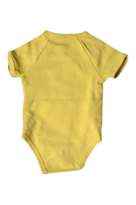 A Yellow Short Sleeve Bodysuits from Vertbaudet in size 0-3M for neutral. (Back View)