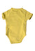 A Yellow Short Sleeve Bodysuits from Vertbaudet in size 0-3M for neutral. (Back View)