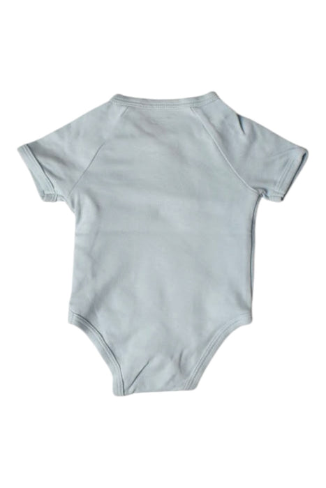 A Blue Short Sleeve Bodysuits from Vertbaudet in size 0-3M for neutral. (Back View)