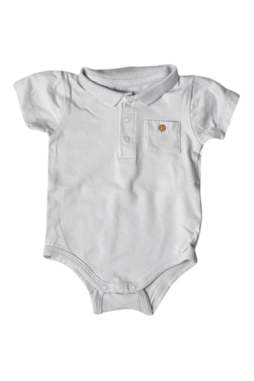 A White Short Sleeve Bodysuits from Vertbaudet in size 0-3M for boy. (Front View)