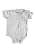 A White Short Sleeve Bodysuits from Vertbaudet in size 0-3M for boy. (Front View)