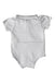 A White Short Sleeve Bodysuits from Vertbaudet in size 0-3M for boy. (Back View)