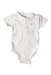 A White Short Sleeve Bodysuits from Vertbaudet in size 0-3M for boy. (Front View)