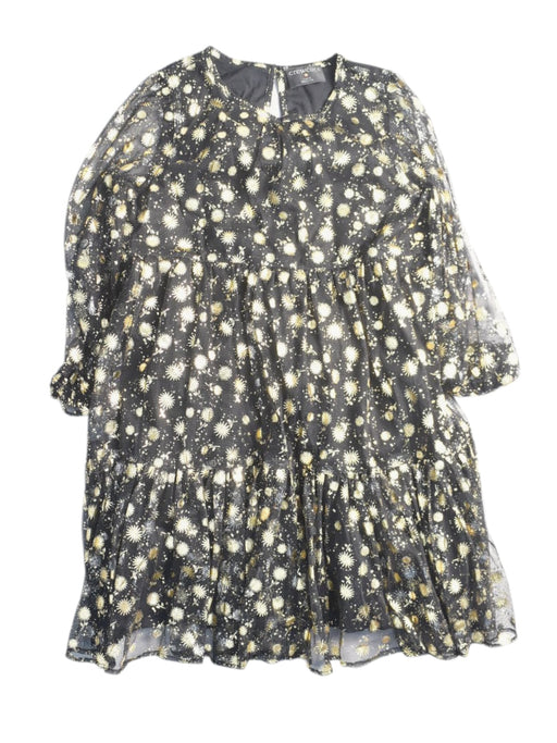 A Black Long Sleeve Dresses from Crewcuts in size 6T for girl. (Front View)