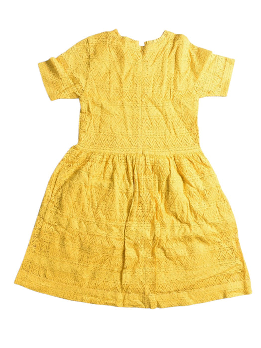 A Yellow Short Sleeve Dresses from Château de Sable in size 8Y for girl. (Back View)
