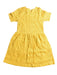 A Yellow Short Sleeve Dresses from Château de Sable in size 8Y for girl. (Back View)