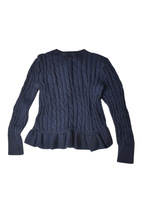 A Blue Cardigans from Polo Ralph Lauren in size 7Y for girl. (Back View)