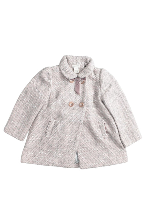 A Beige Coats from Monsoon in size 2T for girl. (Front View)