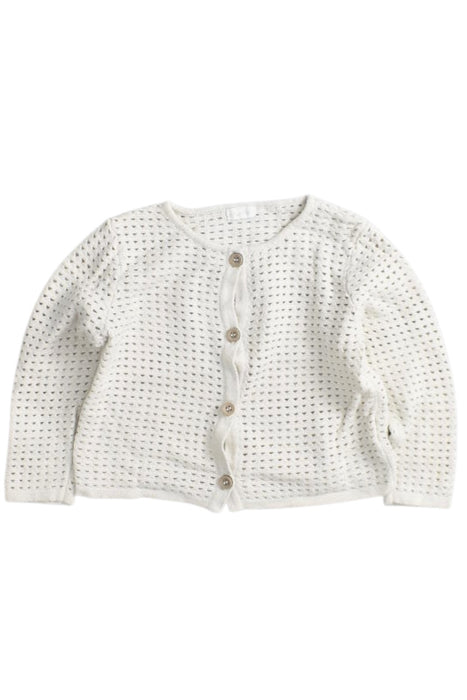 A White Cardigans from Oliver & Rain in size 6-12M for girl. (Front View)