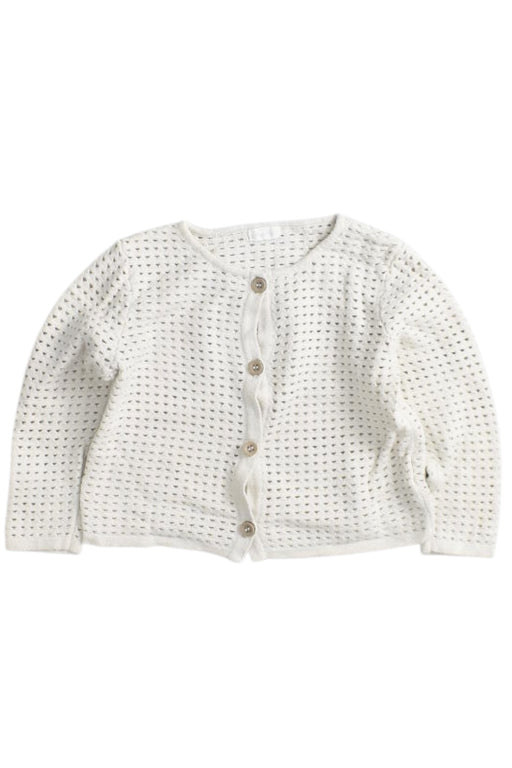 A White Cardigans from Oliver & Rain in size 6-12M for girl. (Front View)