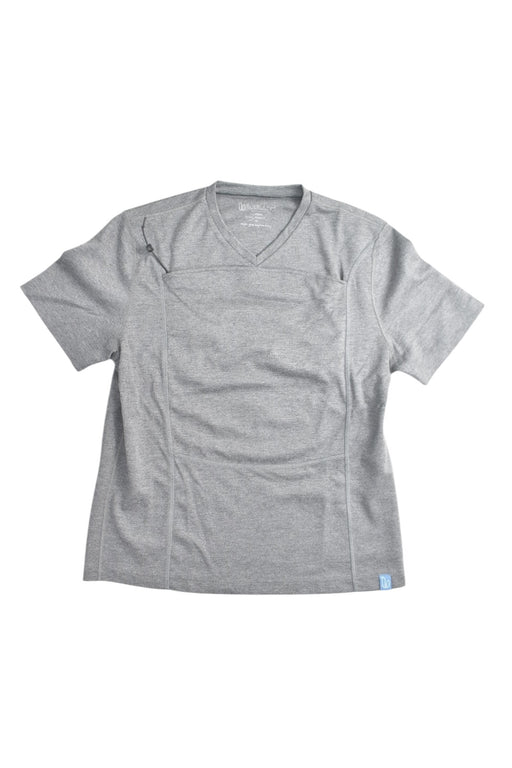 A Grey Baby Carriers from Lalabu in size S for maternity. (Front View)