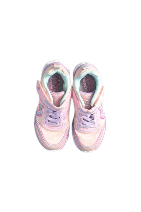A Pink Sneakers from Skechers in size 4T for girl. (Back View)