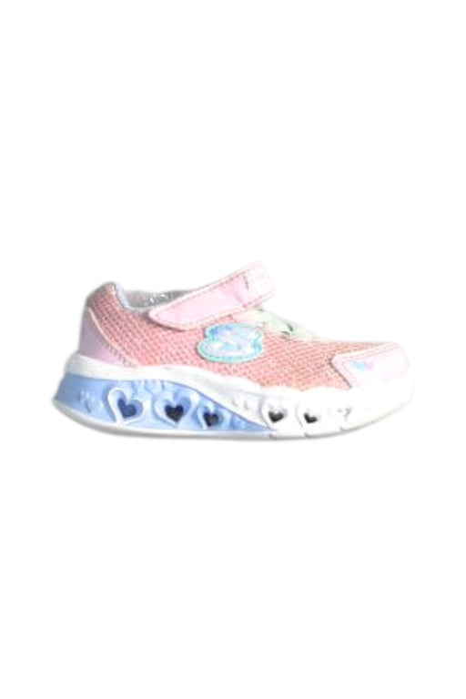 A Pink Sneakers from Skechers in size 18-24M for girl. (Front View)