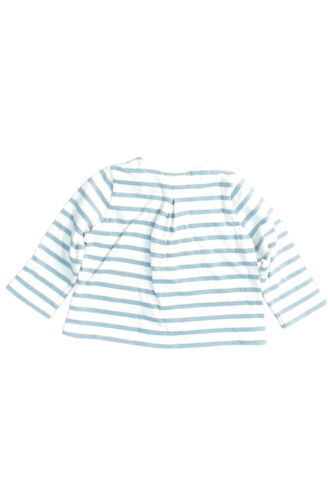 A White Cardigans from Petit Bateau in size 6-12M for girl. (Back View)