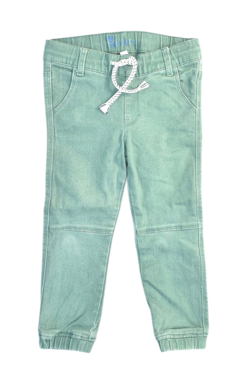 A Green Casual Pants from La Compagnie des Petits in size 3T for boy. (Front View)