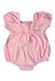 A Pink Sleeveless Rompers from Seed in size 6-12M for girl. (Front View)