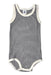A Black Sleeveless Bodysuits from Petit Bateau in size 12-18M for boy. (Front View)