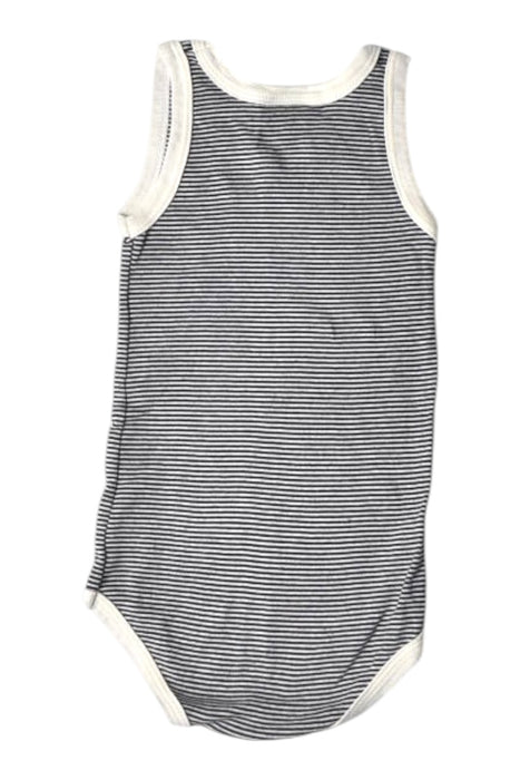 A Black Sleeveless Bodysuits from Petit Bateau in size 12-18M for boy. (Back View)