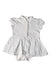 A White Short Sleeve Rompers from Mothercare in size 12-18M for girl. (Front View)