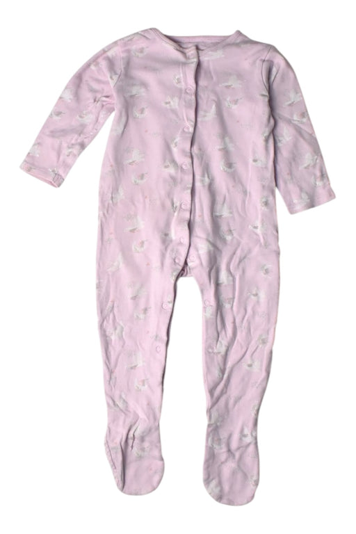 A Pink Onesies from Mothercare in size 12-18M for girl. (Front View)