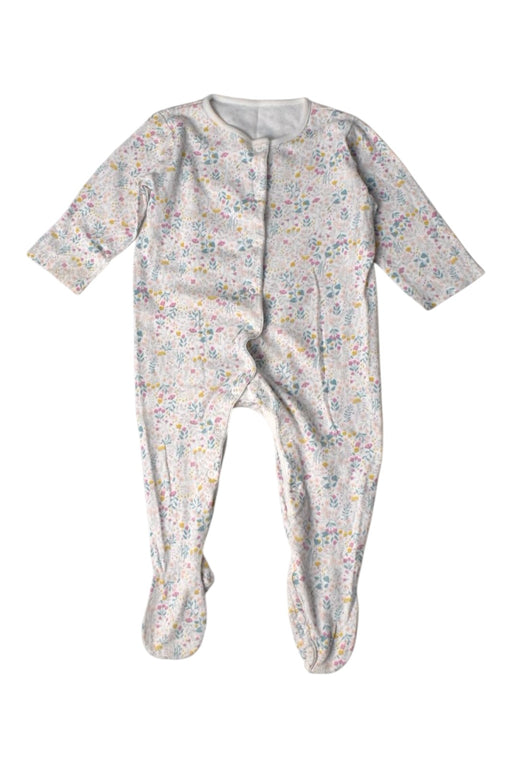 A White Onesies from Mothercare in size 6-12M for girl. (Front View)