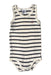 A  Sleeveless Bodysuits from Petit Bateau in size 12-18M for boy. (Front View)
