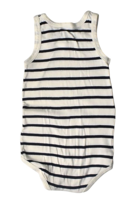 A  Sleeveless Bodysuits from Petit Bateau in size 12-18M for boy. (Back View)