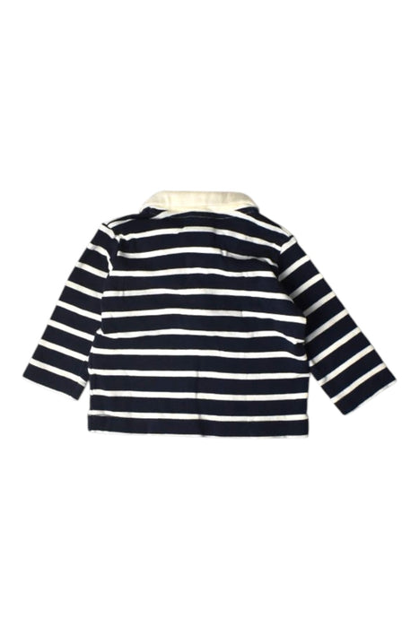 A Navy Long Sleeve Tops from Petit Bateau in size 0-3M for boy. (Back View)