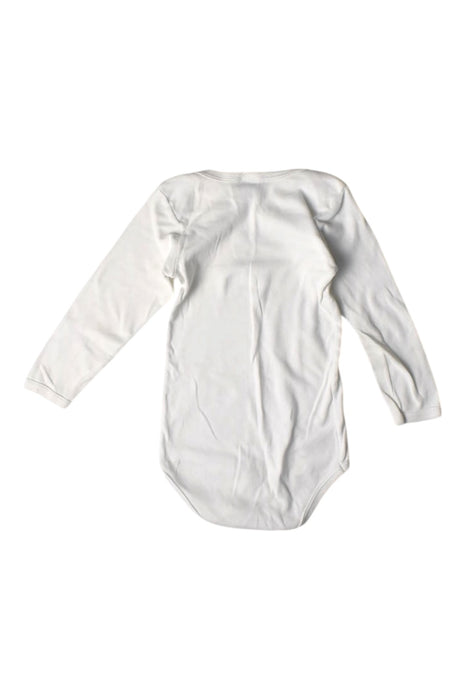 A White Long Sleeve Bodysuits from Petit Bateau in size 18-24M for neutral. (Back View)