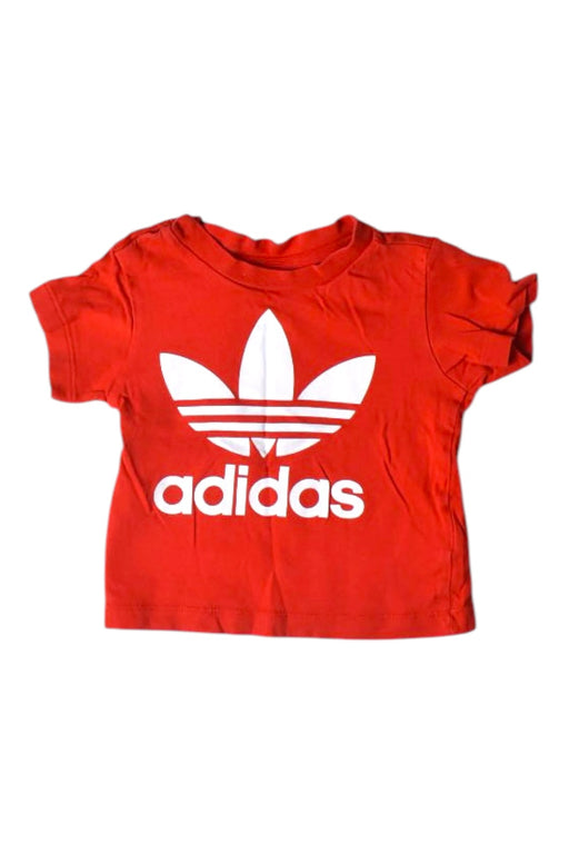 A Red Short Sleeve T Shirts from Adidas in size 6-12M for boy. (Front View)