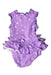 A Purple Sleeveless Rompers from Oeteo in size 6-12M for girl. (Back View)