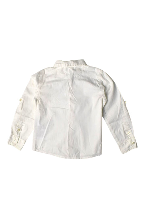 A White Long Sleeve Shirts from Guess in size 2T for boy. (Back View)