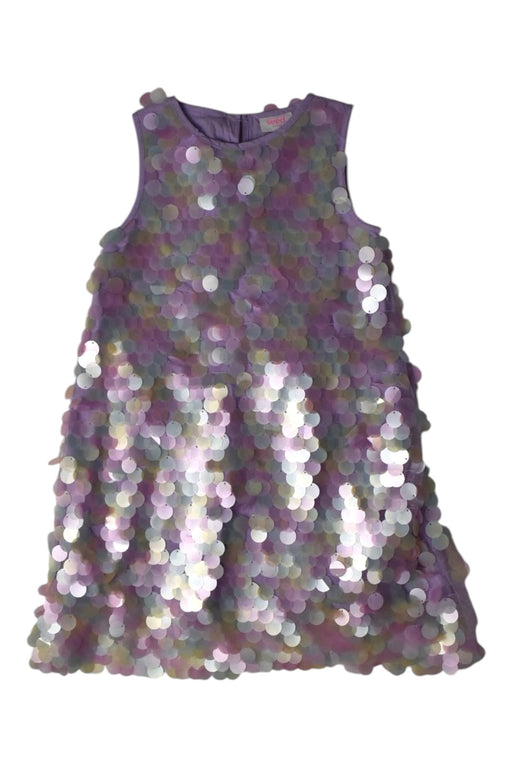 A Multicolour Sleeveless Dresses from Seed in size 5T for girl. (Front View)