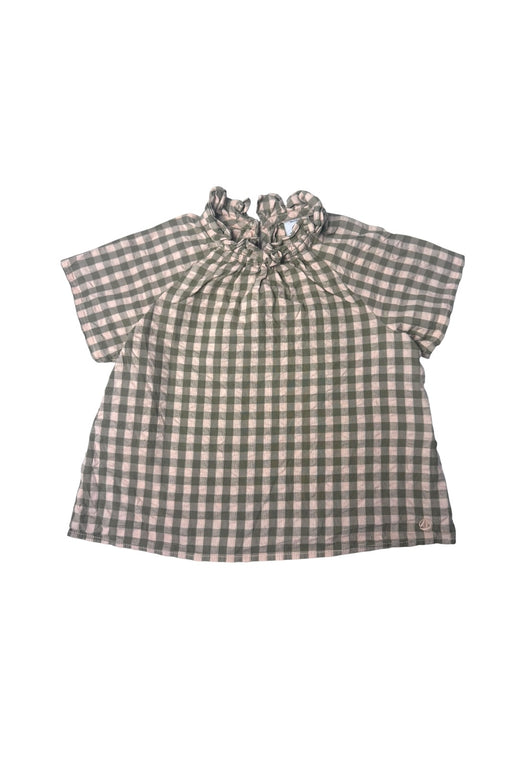 A Green Short Sleeve Tops from Petit Bateau in size 12-18M for girl. (Front View)