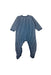 A Blue Onesies from Petit Bateau in size 12-18M for neutral. (Back View)