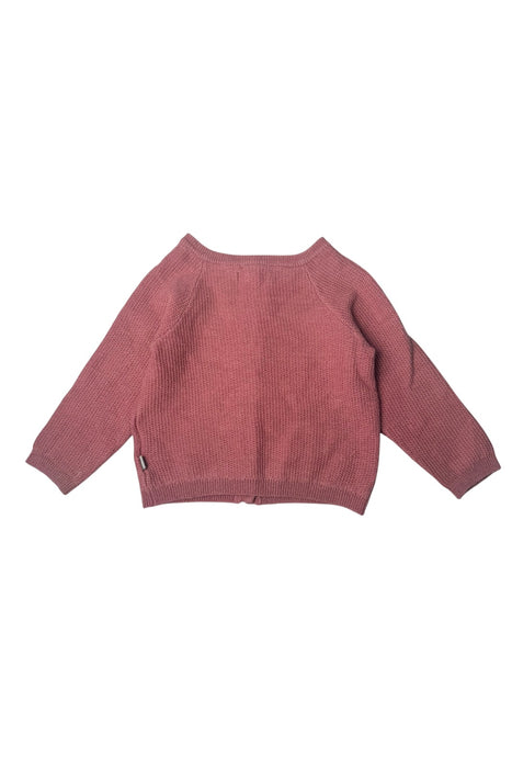 A Burgundy Cardigans from Wheat in size 6-12M for girl. (Back View)