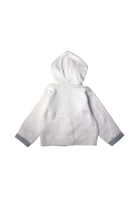 A White Cardigans from Jacadi in size 2T for neutral. (Back View)