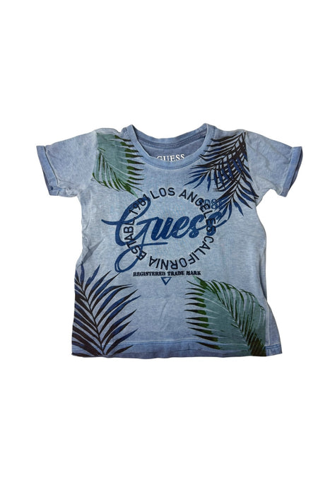 A Blue Short Sleeve T Shirts from Guess in size 3T for boy. (Front View)